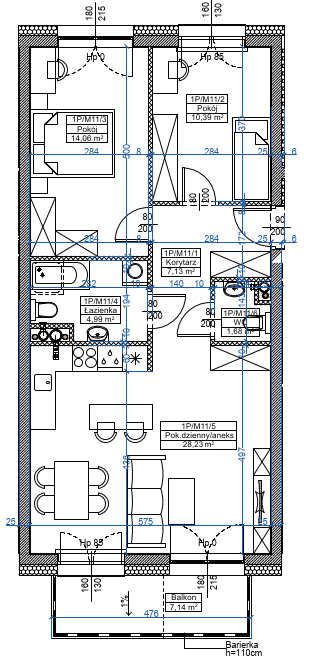 Mieszkanie trzypokojowe od dewelopera Rzeszów